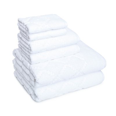 UPC 822324105939 product image for Hart Diamond 6 Piece Textured Towel Set - White | upcitemdb.com