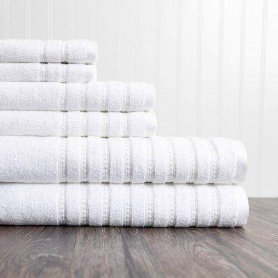 UPC 822324108367 product image for Burke 6 Piece Towel Set - White | upcitemdb.com