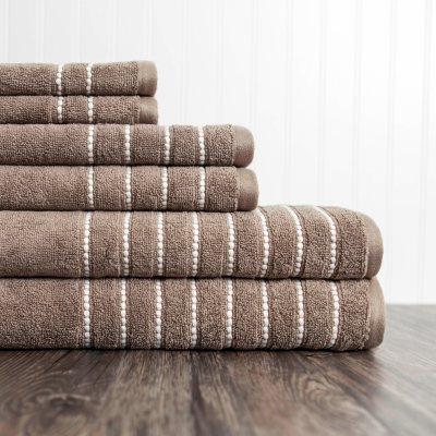 UPC 822324108398 product image for Burke 6 Piece Towel Set - Taupe | upcitemdb.com