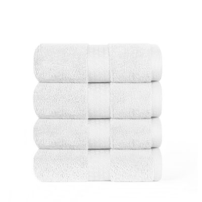 100% Cotton Super Soft Highly Absorbent Luxurious Hand Towel - 16" x 30" - White