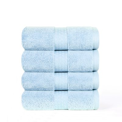 100% Cotton Super Soft Highly Absorbent Luxurious Hand Towel - 16" x 30" - Glacier