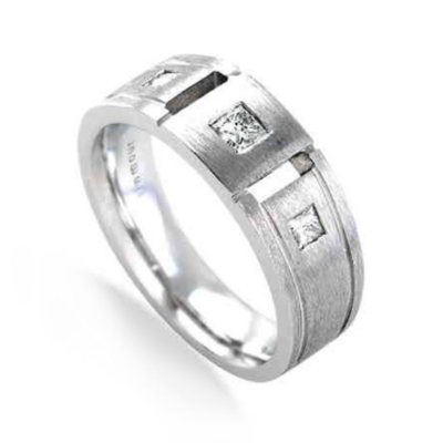 375 ct. t.w. Square Diamond Men's Ring (G-H, I1)