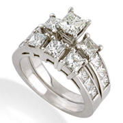 50 ct. t.w. Princess Diamond Ring Set in 14k White Gold (H-I, SI2)