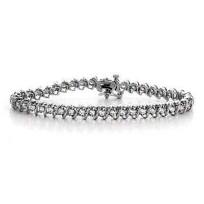 5 Ct. T.w. "S" Diamond WG Bracelet (H-I, I1) - Sam's Club