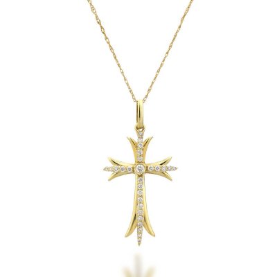 .17 ct. t.w. Diamond Cross Pendant (H-I, I1)