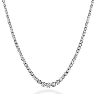 4 ct. t.w. Diamond Riviera Necklace in 14K White Gold (H-I, I1)