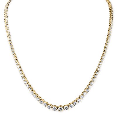12 ct. t.w. Diamond Riviera Necklace in 14K Yellow Gold (H-I, I1)