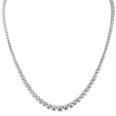 13 ct. t.w. Diamond Riviera Necklace in 14K White Gold (H-I, I1)
