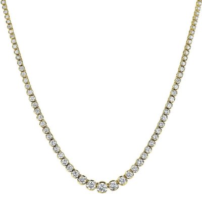 16 ct. t.w. Diamond Riviera Necklace in 14K Yellow Gold (H-I, I1)