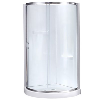 Ove Decors Breeze 38in Shower Kit with Glass panels, Walls & Base