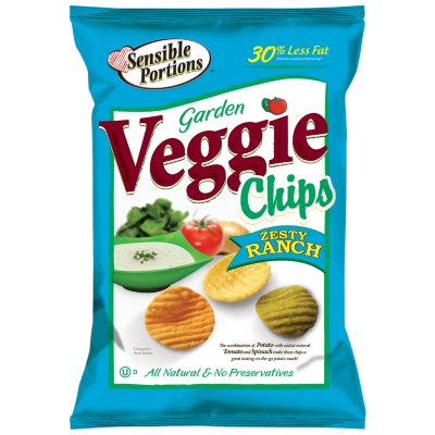 Sensible Portions Zesty Ranch Veggie Chips 18 oz. eBay