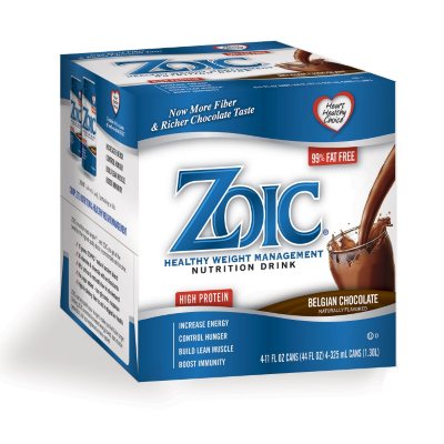 ZOIC Nutritional Drink - Belgian Chocolate - 6 Packs of 4