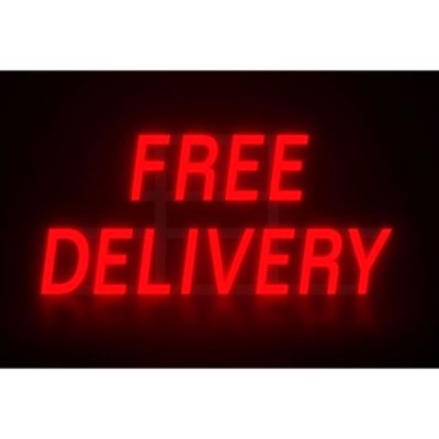 Mystiglo In-Light LED Free Delivery Sign