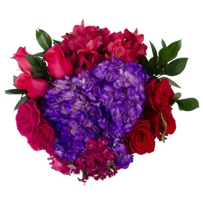 "Valentine Wishes" Fresh Cut Flowers Bouquet