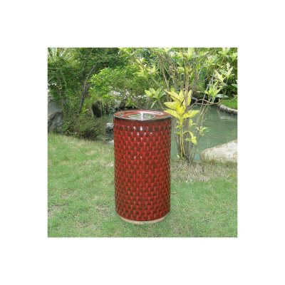 Apollo Ceramic Fire Pot -  Red Lava  