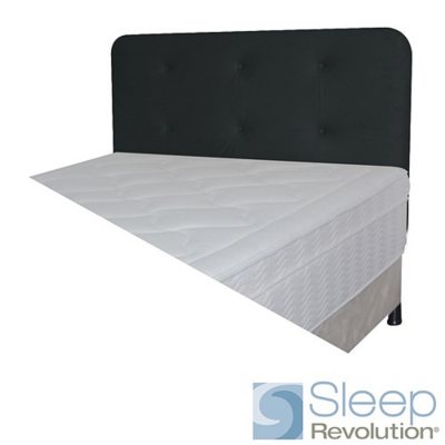 Black Faux Suede Padded Headboard - Full