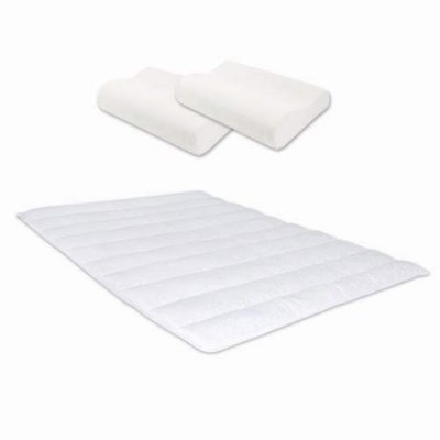 Memory Foam Topper & Pillow Combo - Queen 