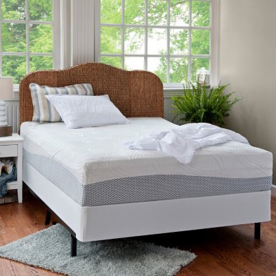 12" Night Therapy Pressure Relief Memory Foam Mattress & Bi-Fold® Box Spring Set - Full