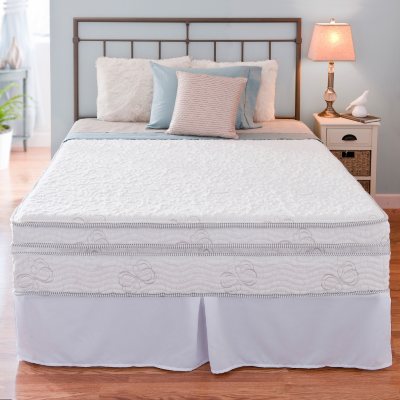 Night Therapy Elite 13" MyGel® Memory Foam Extra Plush Box Top Spring Mattress & Bed Frame Set - Queen