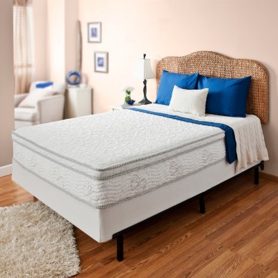 Night Therapy Elite 11" MyGel® Memory Foam Euro Box Top Spring Mattress & Bi-Fold®Box Spring - King