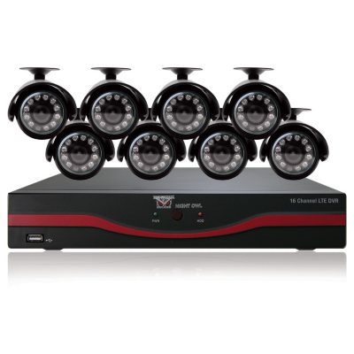 Night Owl 16 Channel Security System with 8 x 420TVL Cameras, 30' Night Vision, and 500GB DVR