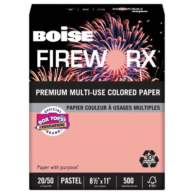 UPC 842356056542 product image for Boise - Fireworx Colored Paper, 20lb, 8-1/2 x 11, 500 Sheet Ream, Jammin' Salmon | upcitemdb.com