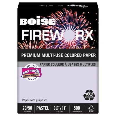 UPC 842356056634 product image for Boise - Fireworx Colored Paper, 20lb, 8-1/2 x 11, 500 Sheet Ream, Luminous Laven | upcitemdb.com