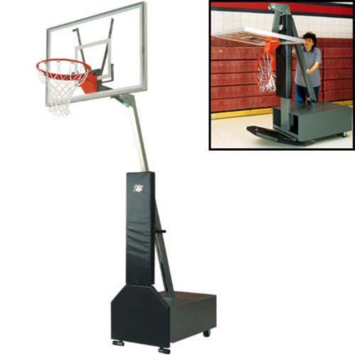 Bison Club Court Adjustable Basketball System