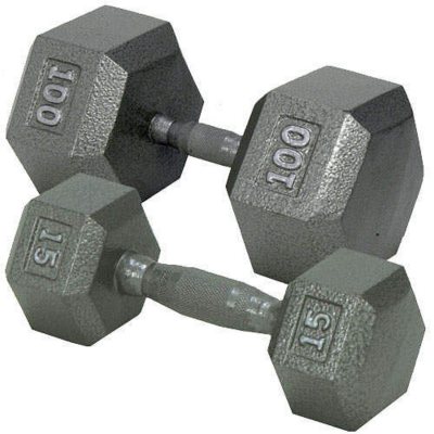 Hex Dumbbell with Ergonomic Handle - 30 lbs.