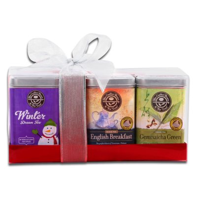 Coffee Bean & Tea Leaf Tea Sampler Gift Set - 3 tins - 16 bags each