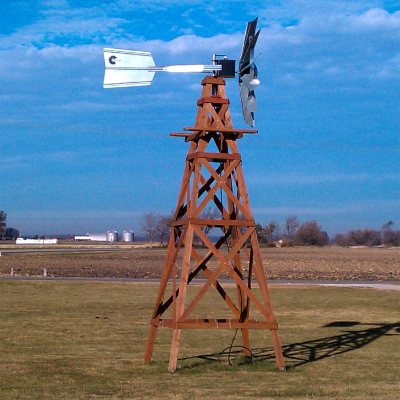 Outdoor Water Solutions 16' OWS 4-Legged Wooden Aeration Windmill
