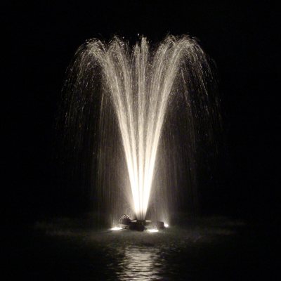 Outdoor Water Solutions 1.5 HP Fountain with 2 Lights