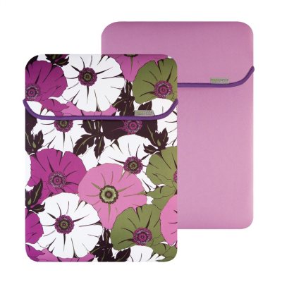 17" MacBeth Reversible Sleeve - Peridot Lexi/Purple