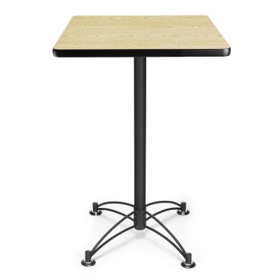 Square Café Height Table - Black Base - Various Colors and Sizes