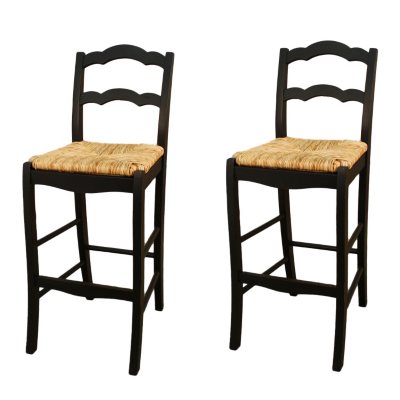Plantation Bar Stool Antique Black – 2 pk. 