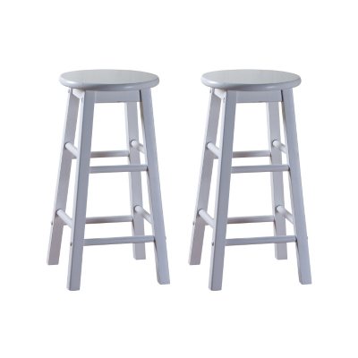 Gilbert 24" White Counter Stool - 2 pk.