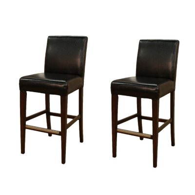 Lyle 30" Dark Brown Bonded Leather Barstool - 2 pk.