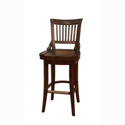 Odin 34" Suede 360° Swivel Barstool