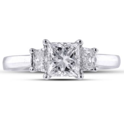 1.3 ct. t.w. Princess/Trapezoid Ring (H-I, SI1-SI2)
