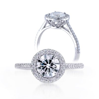 1.25 ct. t.w. Premier Diamond Collection Round & Pave Diamond Ring (H, VS2)
