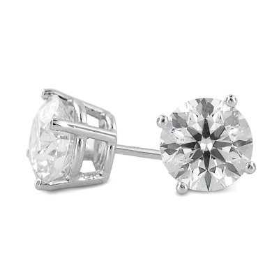 3.56 ct. t.w. Premier Diamond Collection 4-Prong Round Diamond Earrings in Platinum (F, I1)