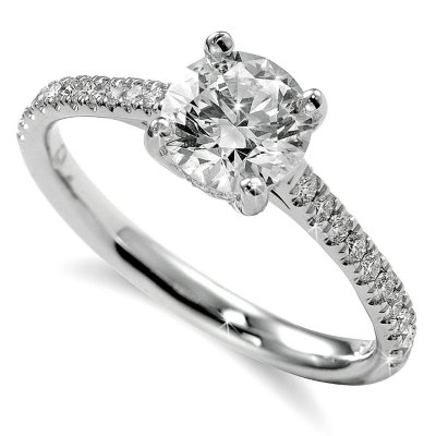 1.24 ct. t.w. Premier Diamond Collection Round & Pave Diamond Ring (I, SI2)