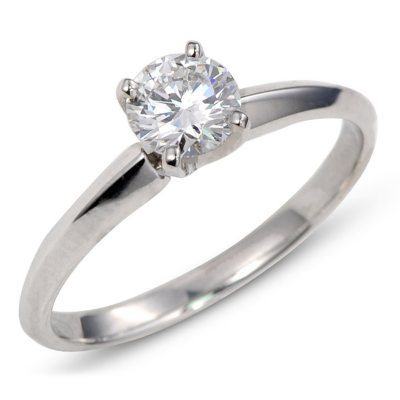 0.58 ct. Premier Diamond Collection Round Diamond Solitaire Ring in Platinum (E, VS1)