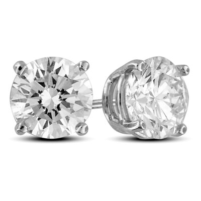 2.43 ct. t.w. Premier Diamond Collection 4-Prong Round Diamond Earrings in 14k White Gold (H-I, SI1-I1)