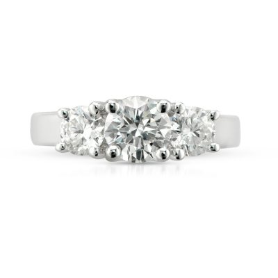 1.88 ct. t.w. Premier Diamond Collection Round 3-stone Ring in 14k White Gold (G, I1)