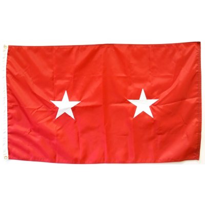 Army 2 Star General 3' x 5' Nylon Outdoor Flag