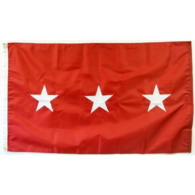 Army 3 Star General 3' x 5' Nylon Outdoor Flag