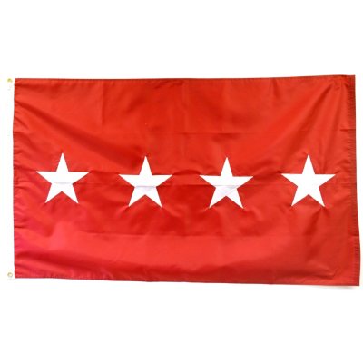 Army 4 Star General 3' x 5' Nylon Outdoor Flag