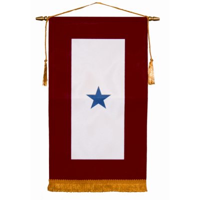 Military Service 1 Star 8" x 14" Banner