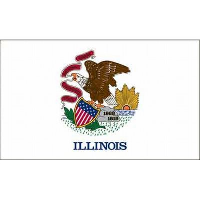 Illinois 3' x 5' Nylon Flag